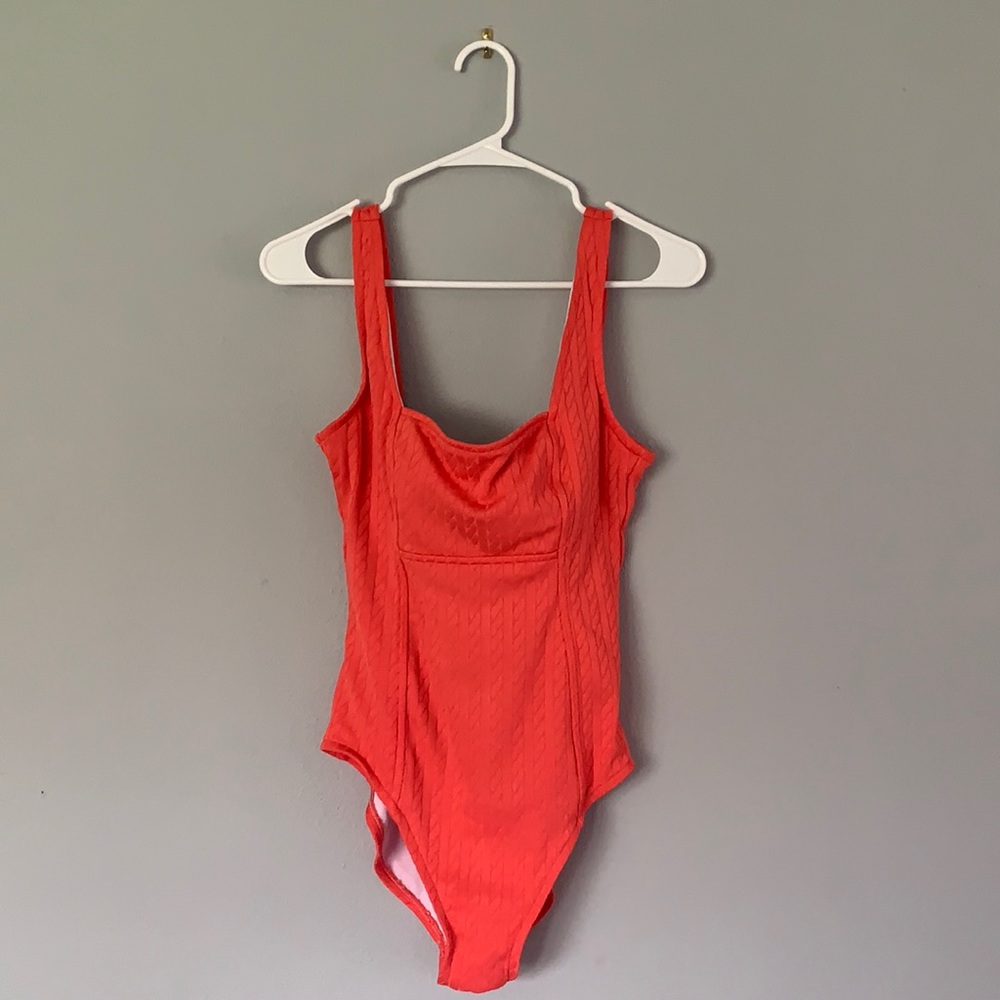 L Cable Knit One Piece